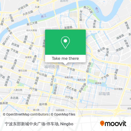 宁波东部新城中央广场-停车场 map