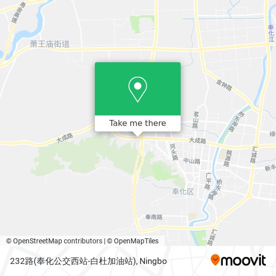 232路(奉化公交西站-白杜加油站) map
