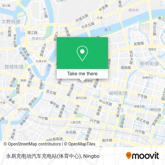 永易充电动汽车充电站(体育中心) map