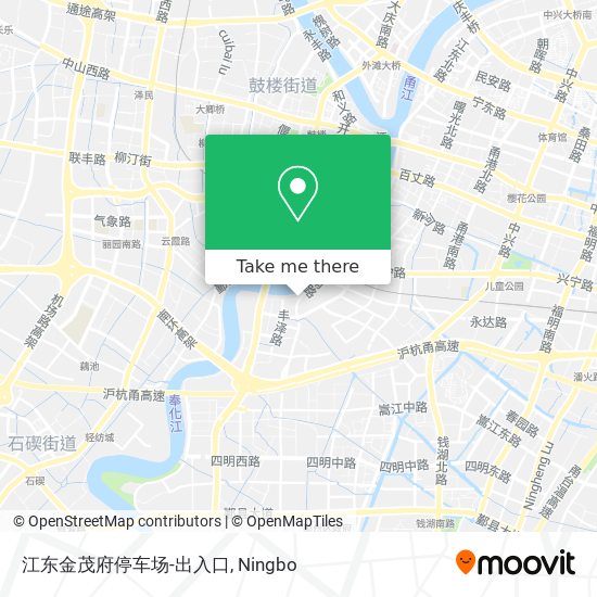 江东金茂府停车场-出入口 map
