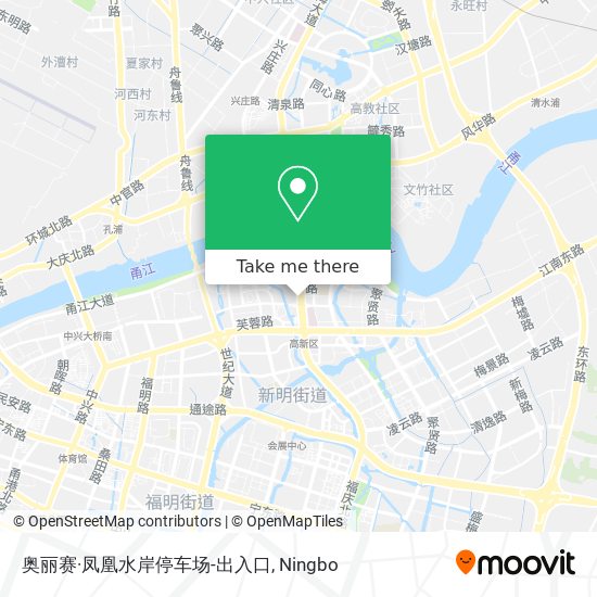 奥丽赛·凤凰水岸停车场-出入口 map