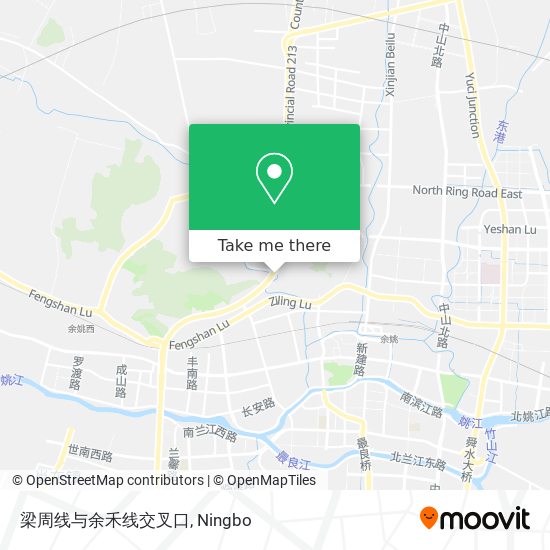 梁周线与余禾线交叉口 map
