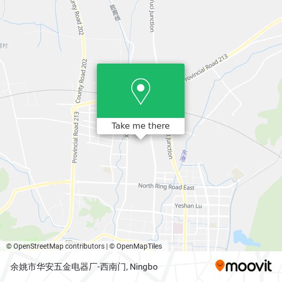 余姚市华安五金电器厂-西南门 map