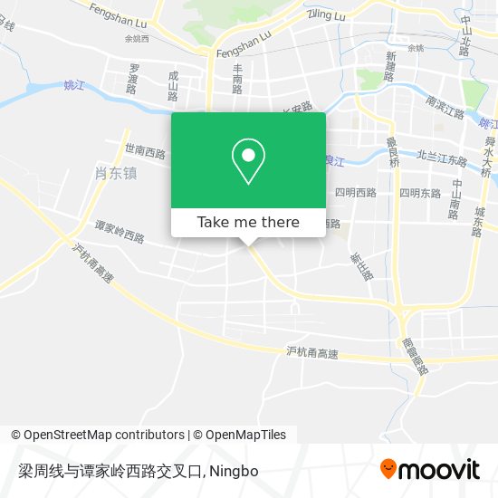 梁周线与谭家岭西路交叉口 map