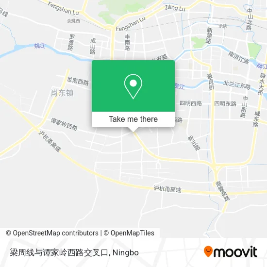 梁周线与谭家岭西路交叉口 map