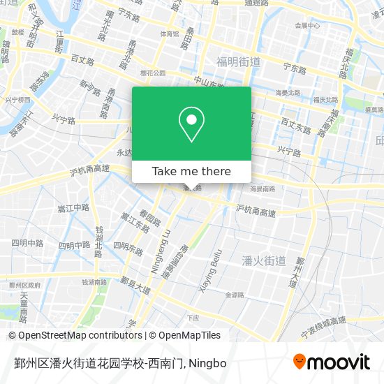 鄞州区潘火街道花园学校-西南门 map
