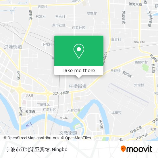 宁波市江北诺亚宾馆 map