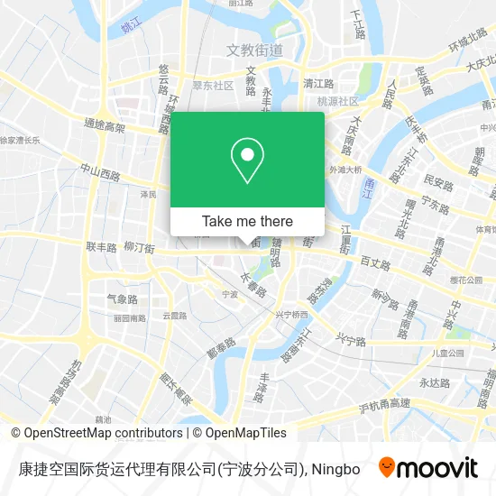 康捷空国际货运代理有限公司(宁波分公司) map