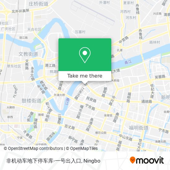 非机动车地下停车库-一号出入口 map