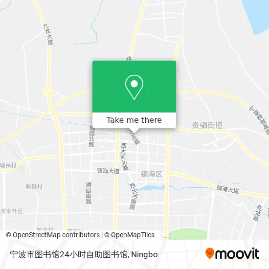 宁波市图书馆24小时自助图书馆 map