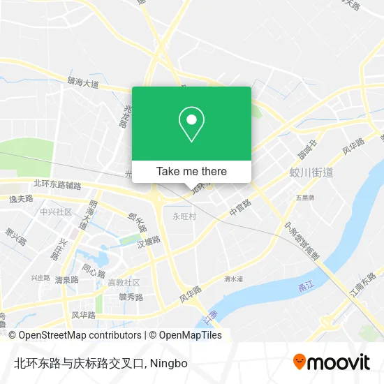 北环东路与庆标路交叉口 map