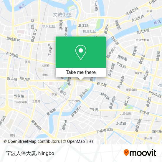 宁波人保大厦 map