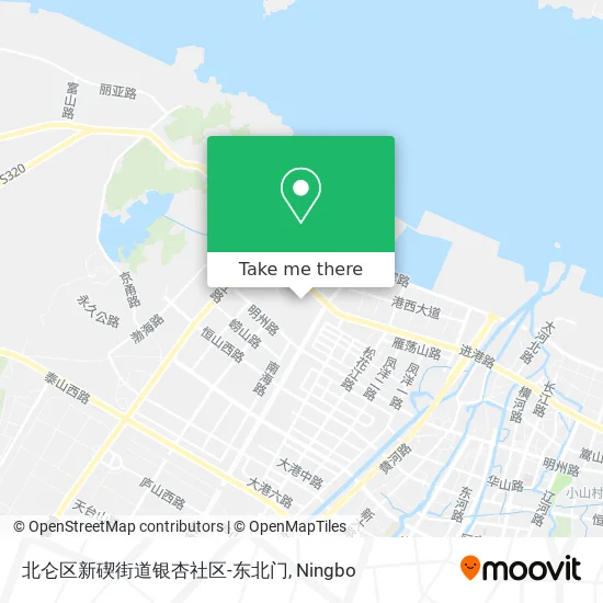 北仑区新碶街道银杏社区-东北门 map