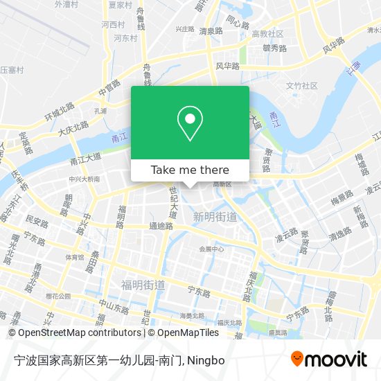 宁波国家高新区第一幼儿园-南门 map