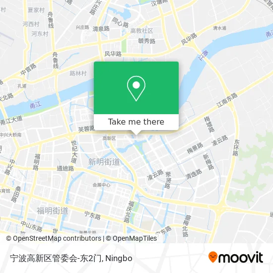 宁波高新区管委会-东2门 map