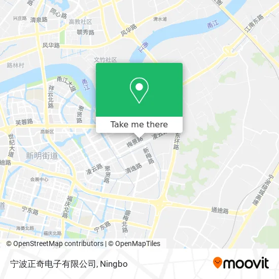 宁波正奇电子有限公司 map