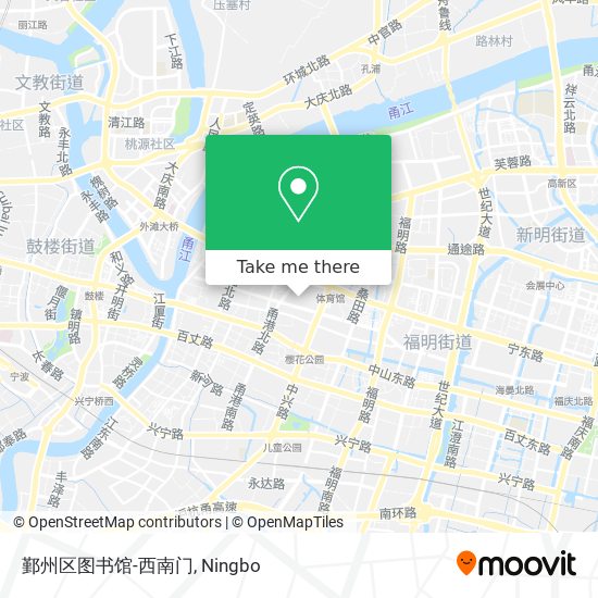 鄞州区图书馆-西南门 map