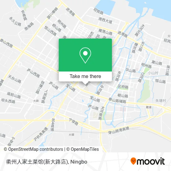 衢州人家土菜馆(新大路店) map