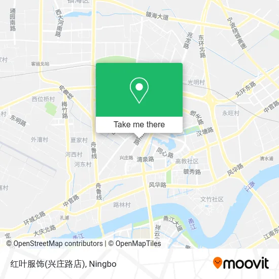 红叶服饰(兴庄路店) map