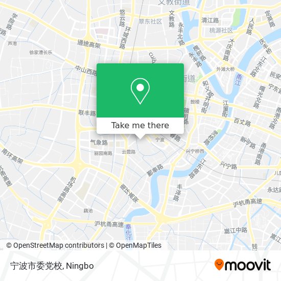 宁波市委党校 map
