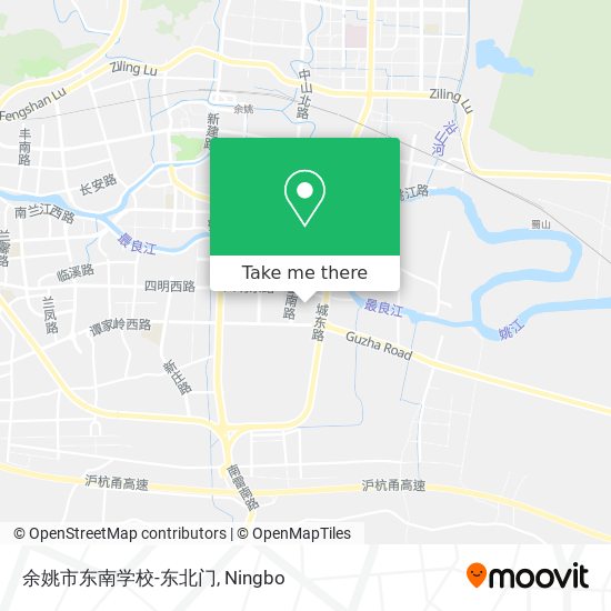 余姚市东南学校-东北门 map