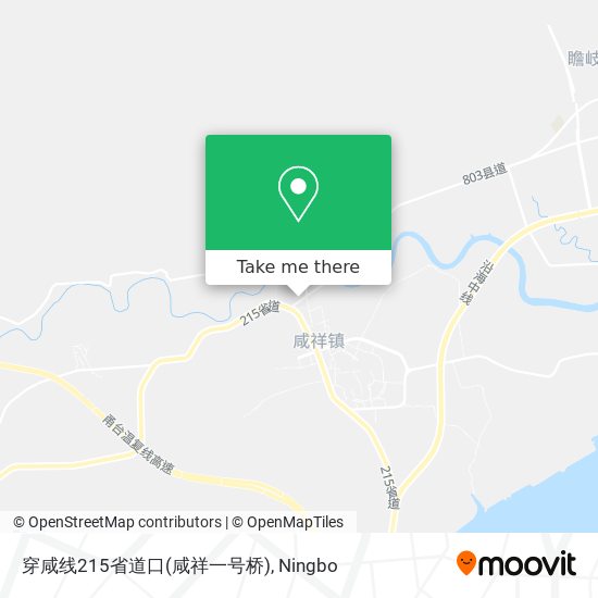 穿咸线215省道口(咸祥一号桥) map