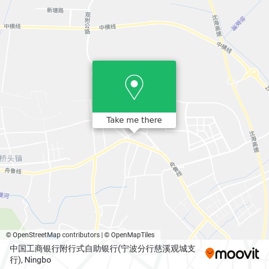 中国工商银行附行式自助银行(宁波分行慈溪观城支行) map