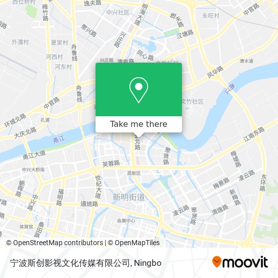 宁波斯创影视文化传媒有限公司 map