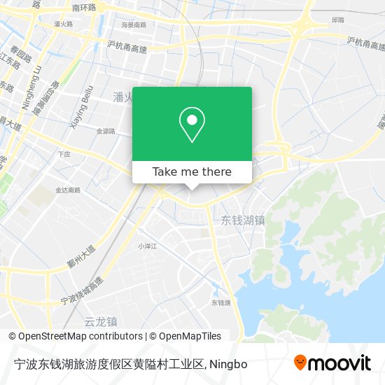 宁波东钱湖旅游度假区黄隘村工业区 map