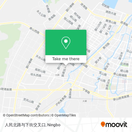 人民北路与下街交叉口 map