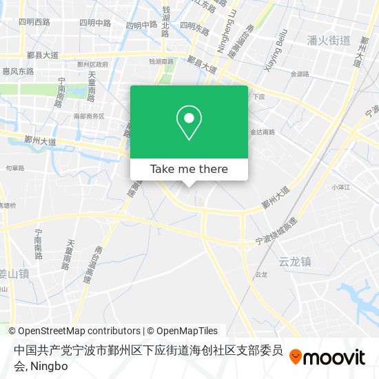 中国共产党宁波市鄞州区下应街道海创社区支部委员会 map