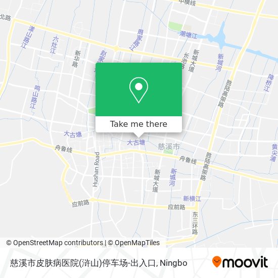 慈溪市皮肤病医院(浒山)停车场-出入口 map