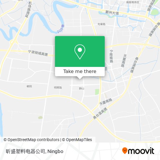 昕盛塑料电器公司 map