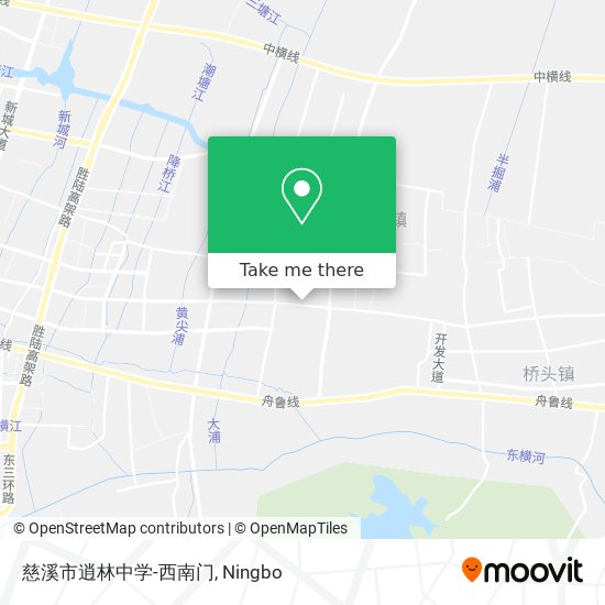 慈溪市逍林中学-西南门 map
