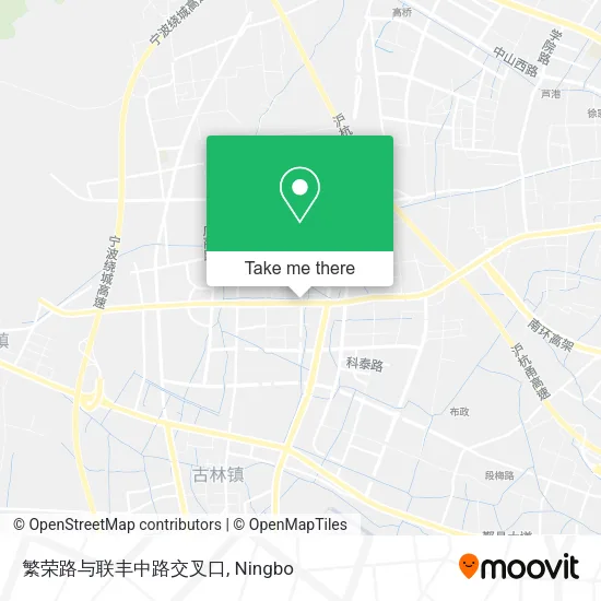 繁荣路与联丰中路交叉口 map