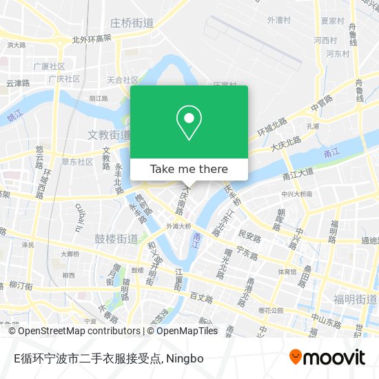 E循环宁波市二手衣服接受点 map
