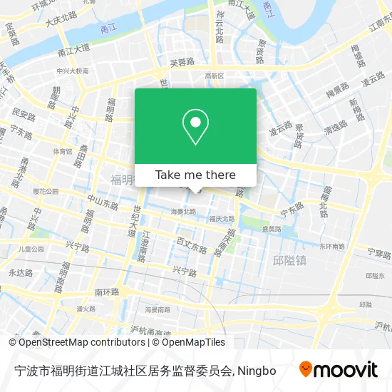 宁波市福明街道江城社区居务监督委员会 map