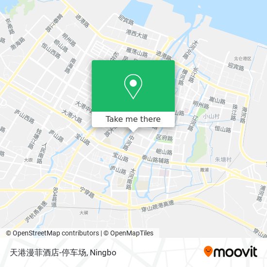 天港漫菲酒店-停车场 map