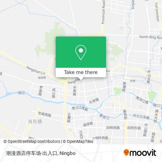 潮漫酒店停车场-出入口 map