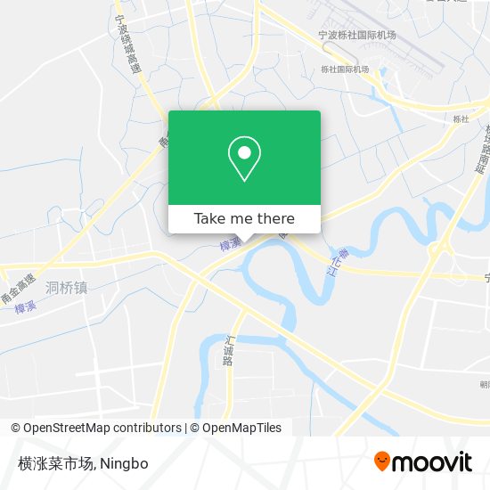 横涨菜市场 map