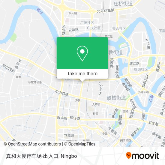 真和大厦停车场-出入口 map