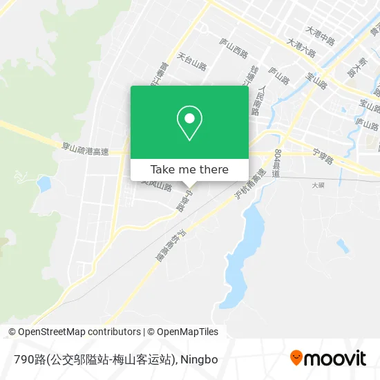 790路(公交邬隘站-梅山客运站) map
