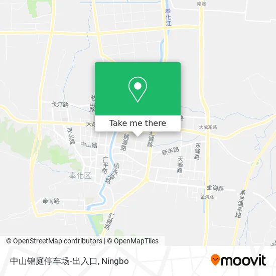 中山锦庭停车场-出入口 map