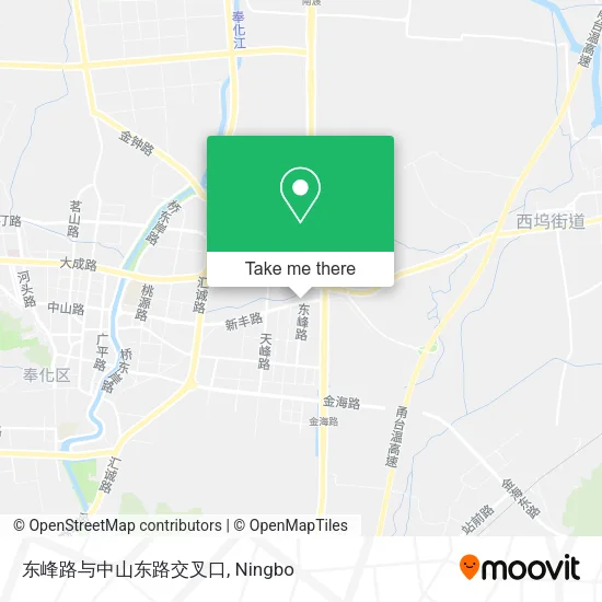 东峰路与中山东路交叉口 map