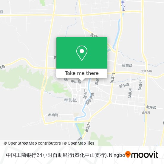 中国工商银行24小时自助银行(奉化中山支行) map