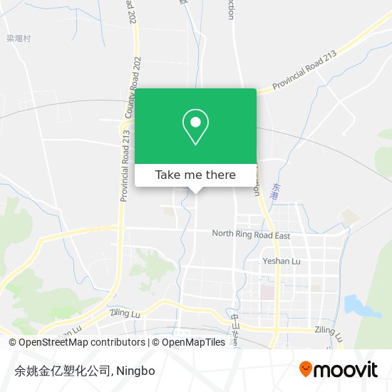 余姚金亿塑化公司 map