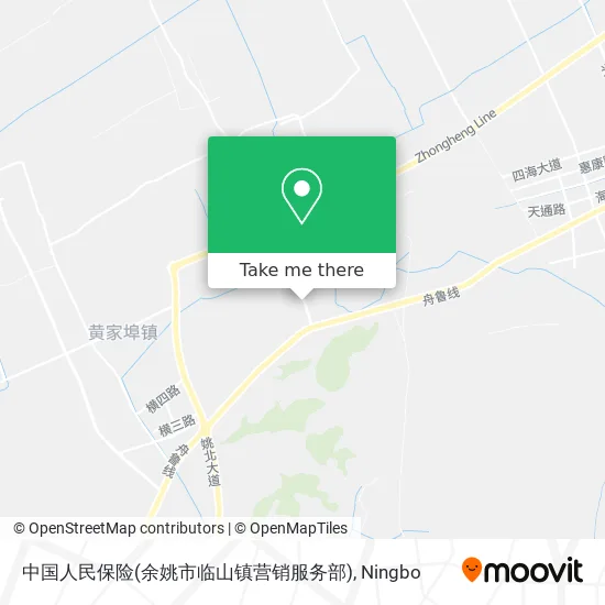 中国人民保险(余姚市临山镇营销服务部) map