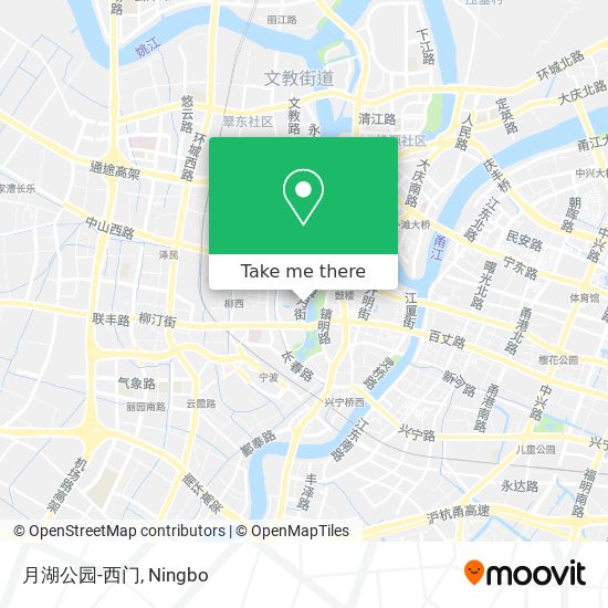 月湖公园-西门 map