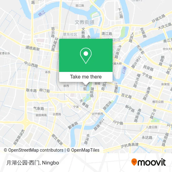 月湖公园-西门 map