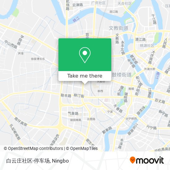 白云庄社区-停车场 map